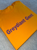 Greydiant Gent ‘Omega Psi Phi’ inspired gold t-shirt