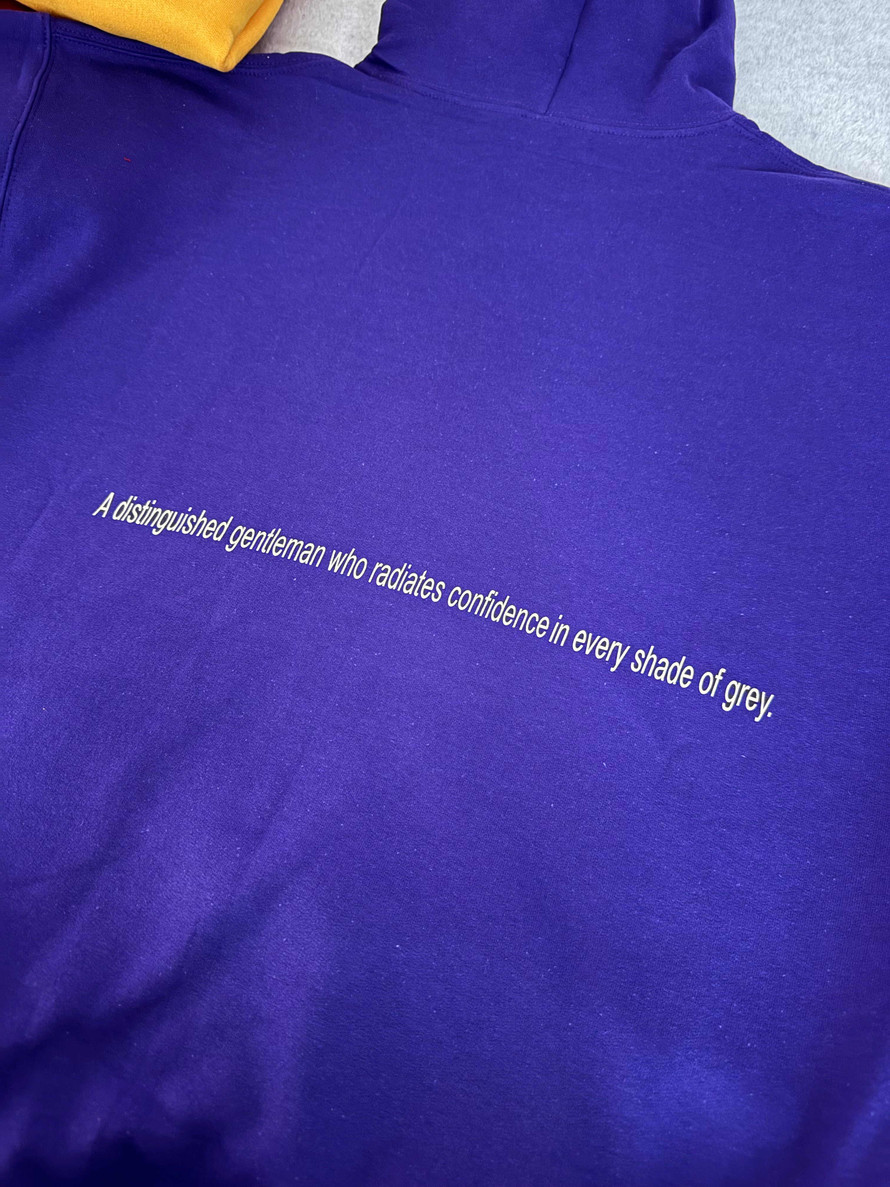 Greydiant Gent ‘Omega Psi Phi’ inspired purple hoodie