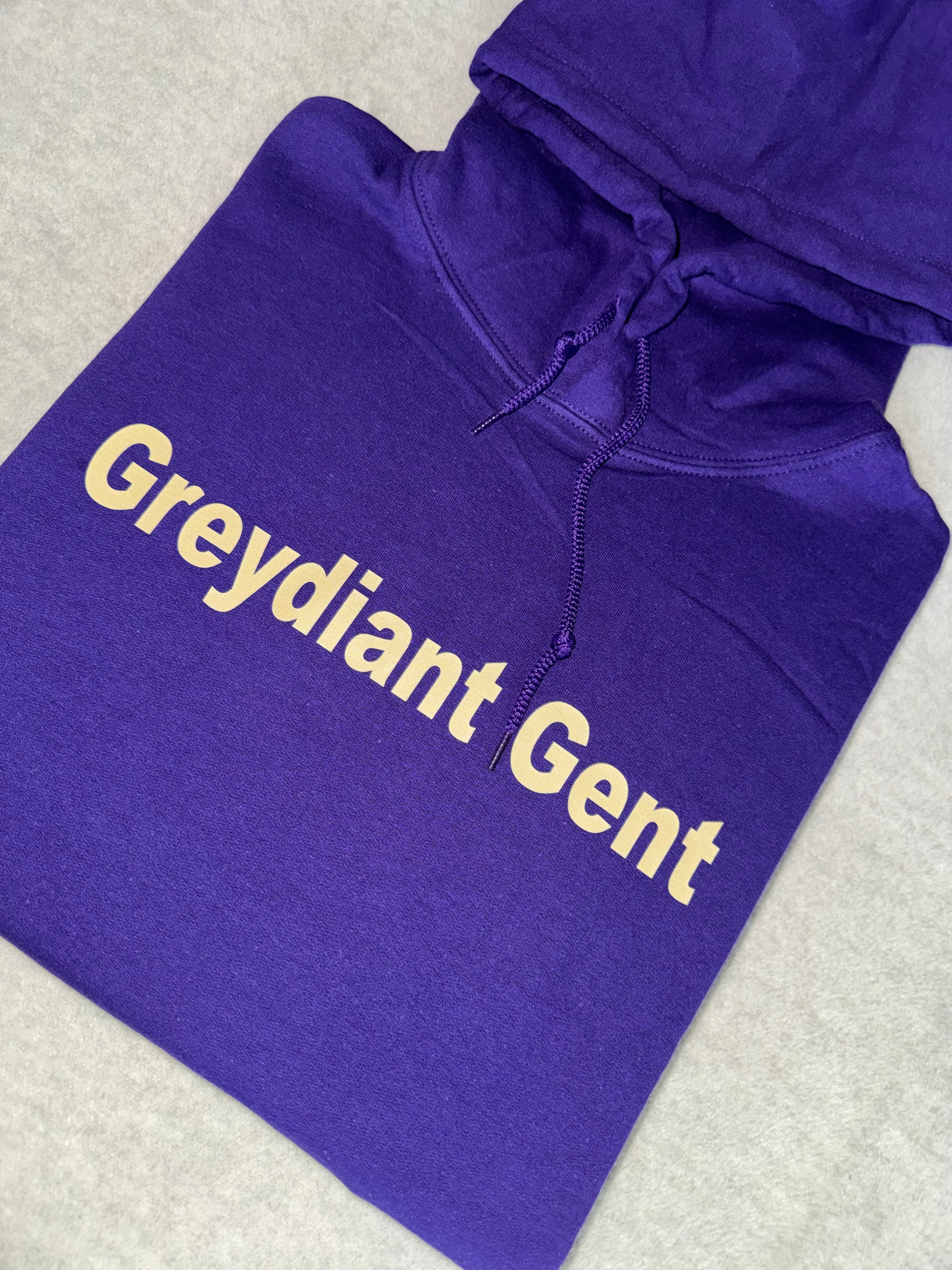 Greydiant Gent ‘Omega Psi Phi’ inspired purple hoodie